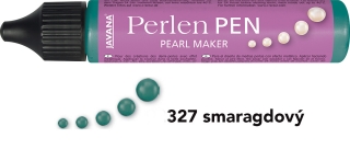 PERLEN PEN - Perlový popisovač - SMARAGDOVÝ, 29ml