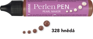 PERLEN PEN - Perlový popisovač -  HNĚDÝ, 29ml