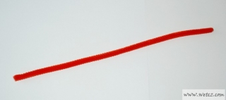 Modelovací drátek plyšový - červený