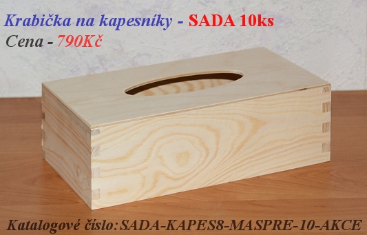 Akční sady Krabička na kapesníky - sada 10 kusů, cena 790,-Kčí