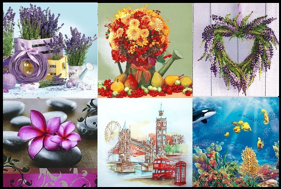 Ubrousky pro decoupage Ubrousky na decoupage