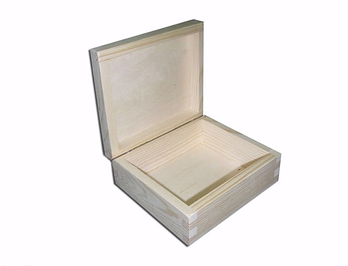 Dřevěná krabička ŠPERKOVNICE - (14,5x12x6,1cm)