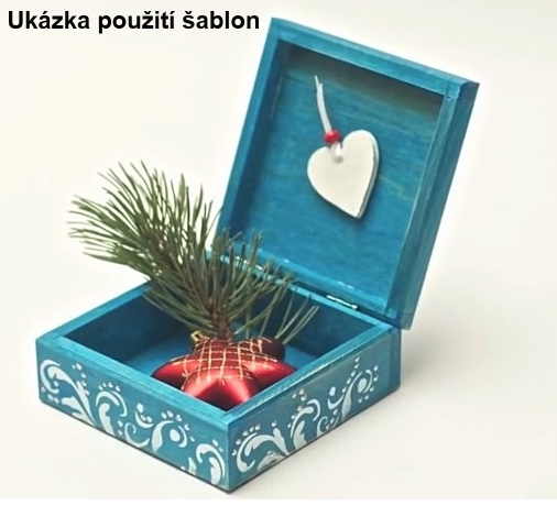 Kreativní šablona na malování - KVĚTINY (26cm x 17cm)