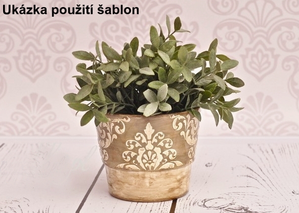 Kreativní šablona na malování - KVĚTINY (26cm x 17cm)