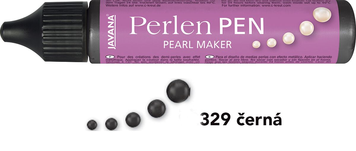 PERLEN PEN - Perlový popisovač - ČERNÝ, 29ml