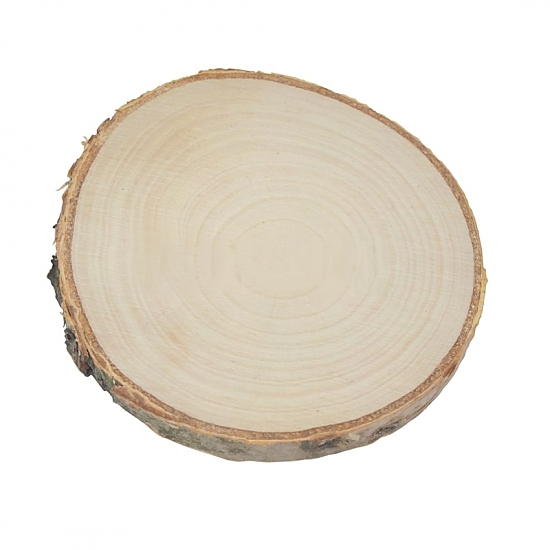 Dřevěné KOLEČKO Z BŘÍZY - plátek s kůrou (7-8cm)