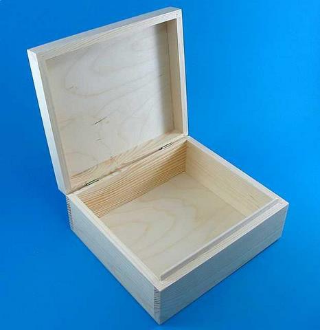 Dřevěná krabička - šperkovnice (20,5x18,5x8,5cm)