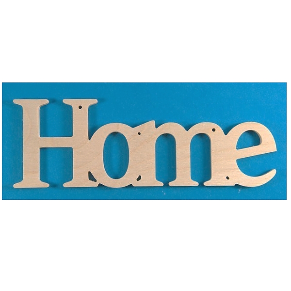 Dřevěná dekorace nápis HOME (22x8cm)