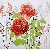 Ubrousek - Růže červené