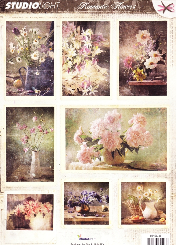Papírové výřezy - Romantic Flowers č. 45