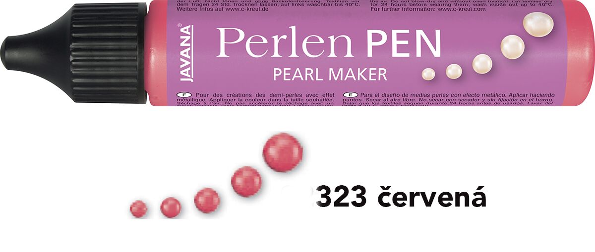PERLEN PEN - Perlový popisovač - ČERVENÝ, 29ml