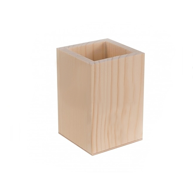 Dřevěný stojánek - TUŽKOVNÍK (7,5x7,5x11cm)