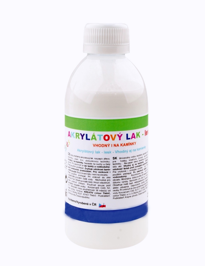 Akrylový lak LESKLÝ, 250g