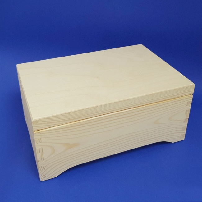 Dřevěná truhla - ROVNÉ VÍKO (30x20x13,5cm)