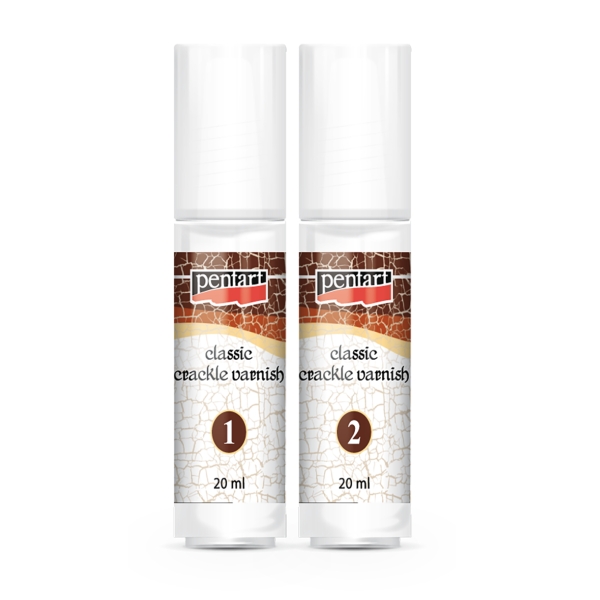 KLASIK krakelovací lak Pentart dvousložkový - 2x20ml