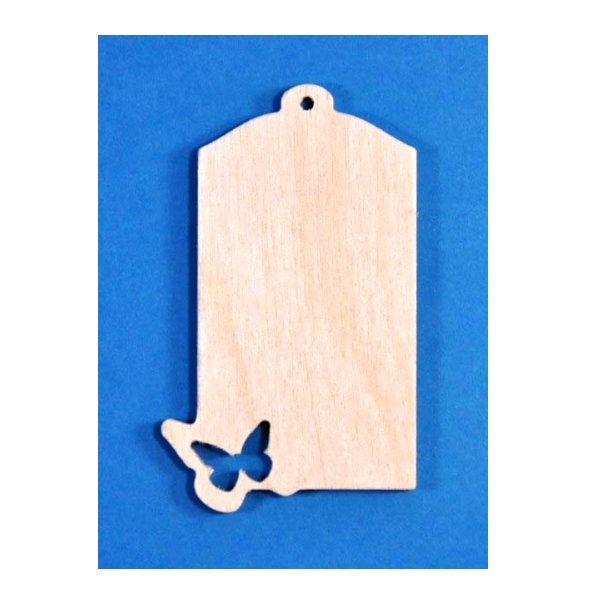 Dřevěná cedulka - visačka (7x4cm)