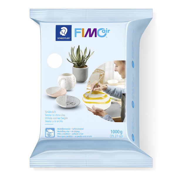 Samotvrdnoucí modelovací hmota FIMO Air BÍLÁ, 1000g
