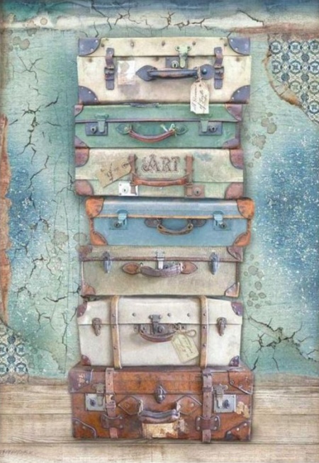 Rýžový papír na decoupage (A4) CESTOVÁNÍ