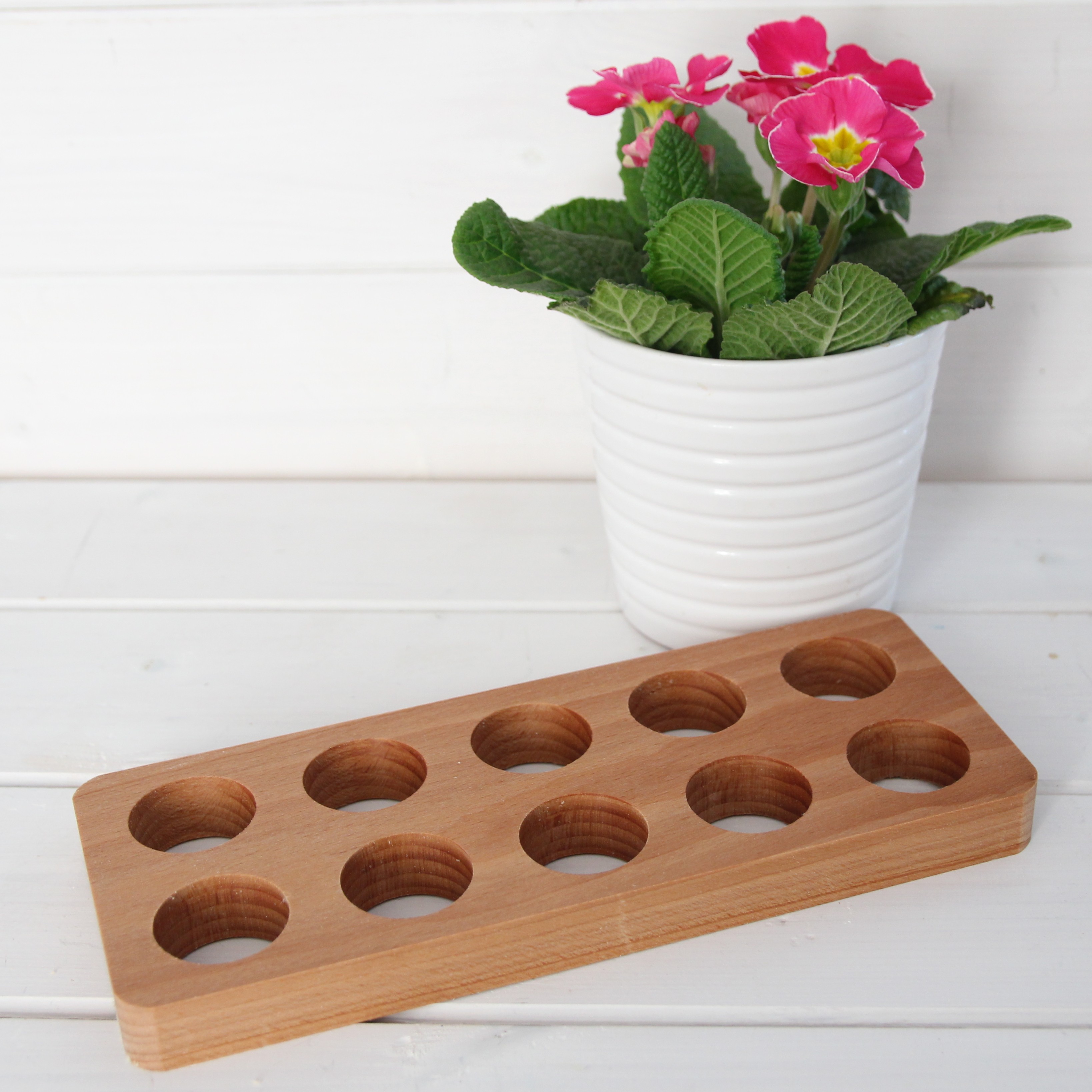 Dřevěná podložka pod vajíčka obdélníková