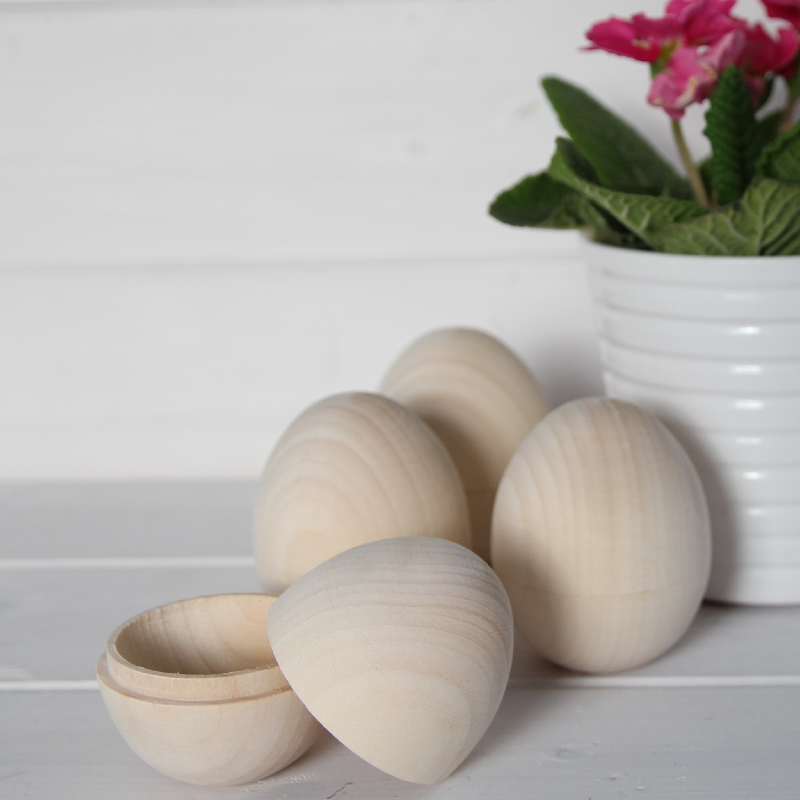 Dřevěné vajíčko - dárková krabička, 7,5 cm