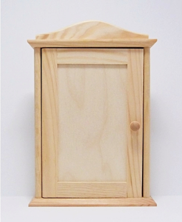 Dřevěná skříňka na klíče jednodvéřová - OBLOUK