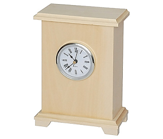 Dřevěné hodiny s ciferníkem - strojek STŘÍBRNÝ
