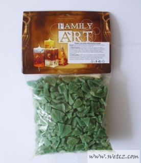 Parafín zelený - 350g + 2m knot