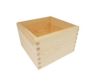 Dřevěná krabička - zásobník (20x20x12cm)