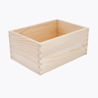 Dřevěná krabička - zásobník (24,5x17x11cm)