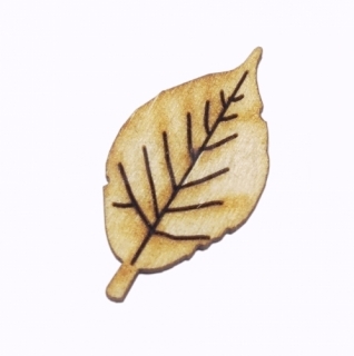 Dřevěné výřezy - dřevěný lístek 2 (3x1,5cm)