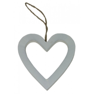 Dřevěná srdce  - ZÁVĚSNÉ (9cm)