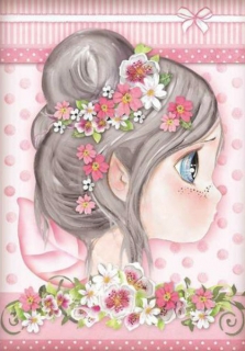 Rýžový papír na decoupage (A4) - VÍLA RŮŽOVÁ