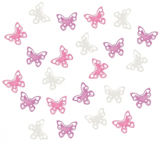 Jarní dekorace -  MOTÝLCI 3, sada 24ks (3 barvy, 2cm)
