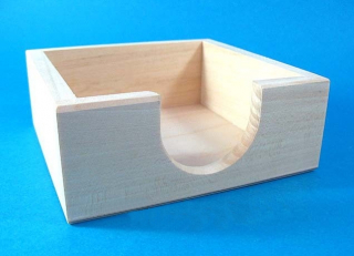 Dřevěný zásobník VYŠŠÍ  (12,2x12,2x4,7cm)