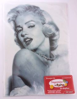 Filc s potiskem  -  Marilyn Monroe (14,8x21cm)