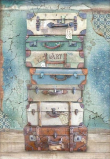 Rýžový papír na decoupage (A4) CESTOVÁNÍ