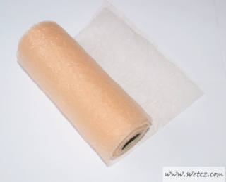 ORGANZA  KREP role 9m - š16cm - meruňka