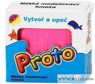 Modelovací hmota PROTO - růžová neonová