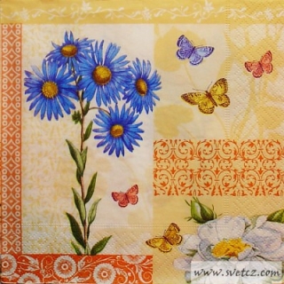 Ubrousek - Květiny a motýlci 3