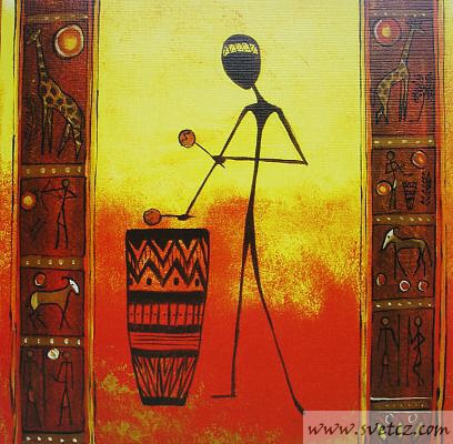 REPRODUKCE - Africké ženy 12 (15x15cm)