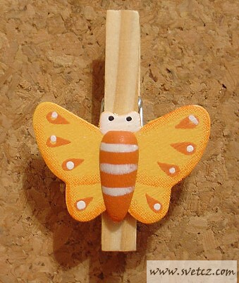 Dekorace - Kolíček s motýlkem 2
