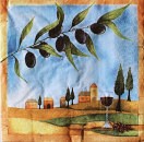 Ubrousek - Zátiší s olivami