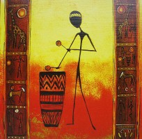 REPRODUKCE - Africké ženy 12 (15x15cm)