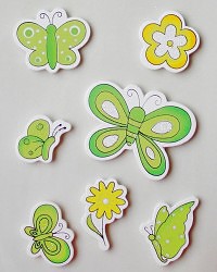 Dekorace - Motýlci zelené