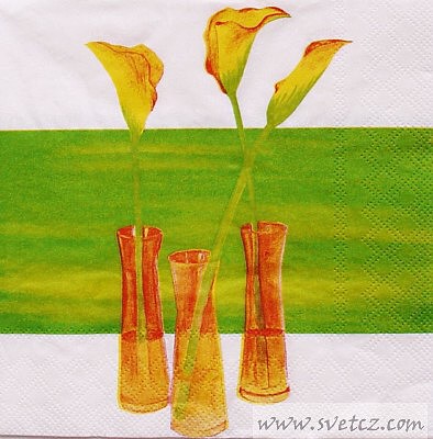 Ubrousek - Tři vázy