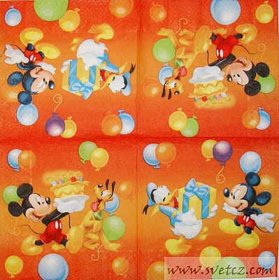 Ubrousek - Mickey,Donald a Filipes