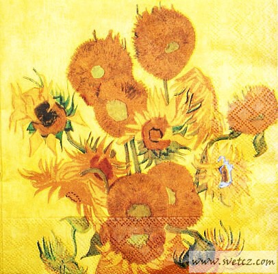 Ubrousek - Vincent van Gogh - Sunflowers