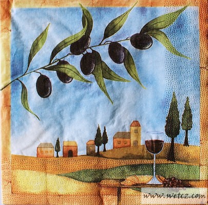 Ubrousek - Zátiší s olivami