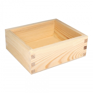 Dřevěná krabička - zásobník (14,5x11x6cm)