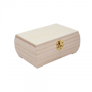 Dřevená  krabička - ŠPERKOVNICE  ZAOBLENÁ  (17x11x7,5cm)